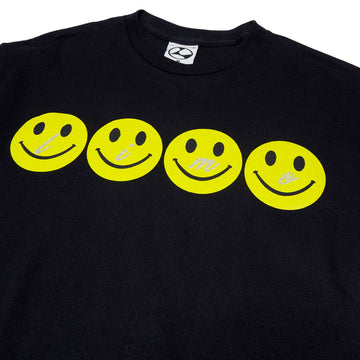 Limosine Glitter Smile T-Shirt - Black