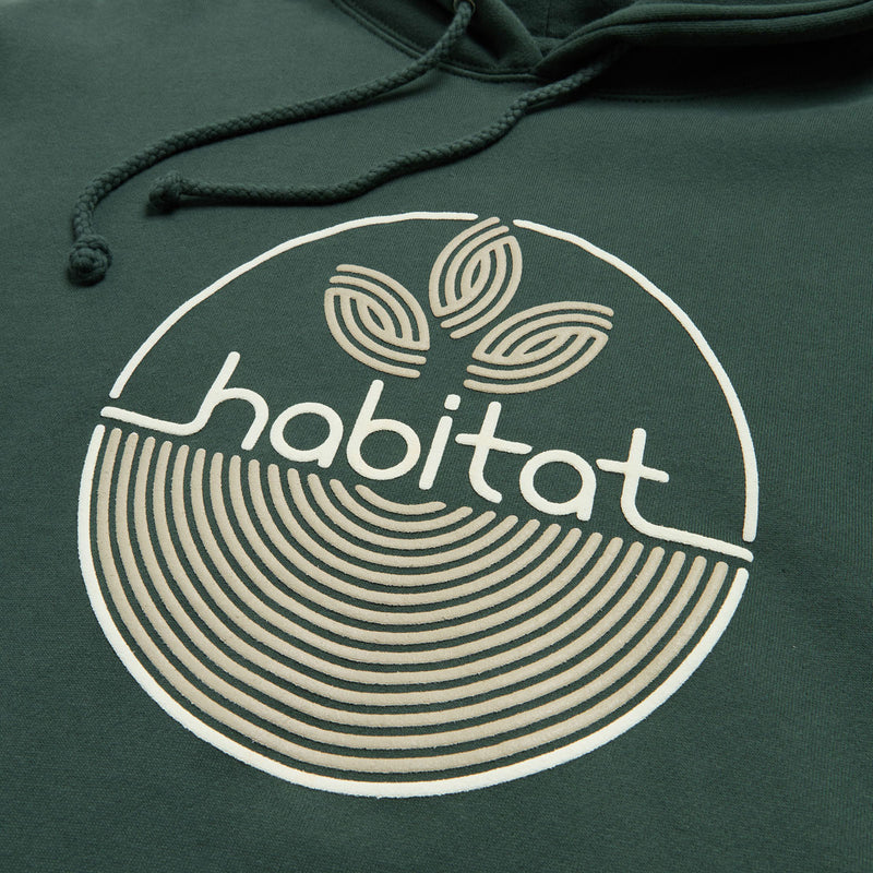 Habitat Circle Mark Hoodie - Alpine Green