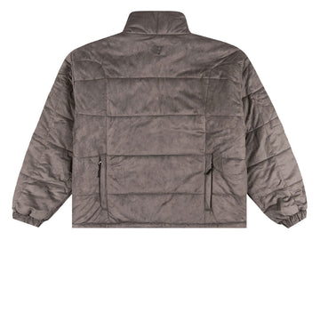Bronze 56k Faux Suede Puffer Jacket - Steel