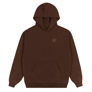 Bronze 56k B Logo Puff Print Hoodie - Brown