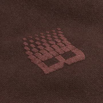 Bronze 56k B Logo Puff Print Hoodie - Brown