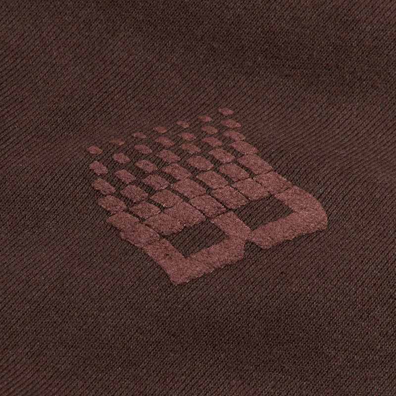 Bronze 56k B Logo Puff Print Hoodie - Brown