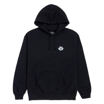Magenta Feather Hoodie - Black