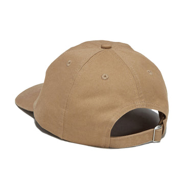 Magenta Bossed Dad Hat - Beige