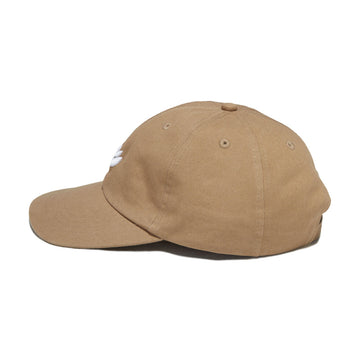 Magenta Bossed Dad Hat - Beige