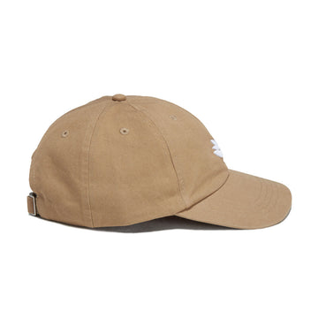 Magenta Bossed Dad Hat - Beige