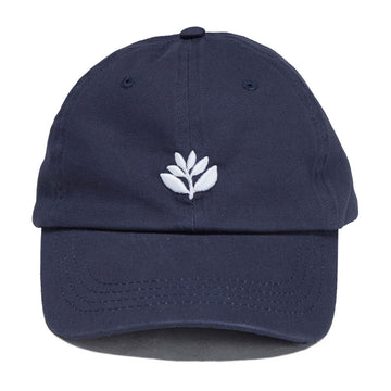 Magenta Bossed Dad Hat - Navy