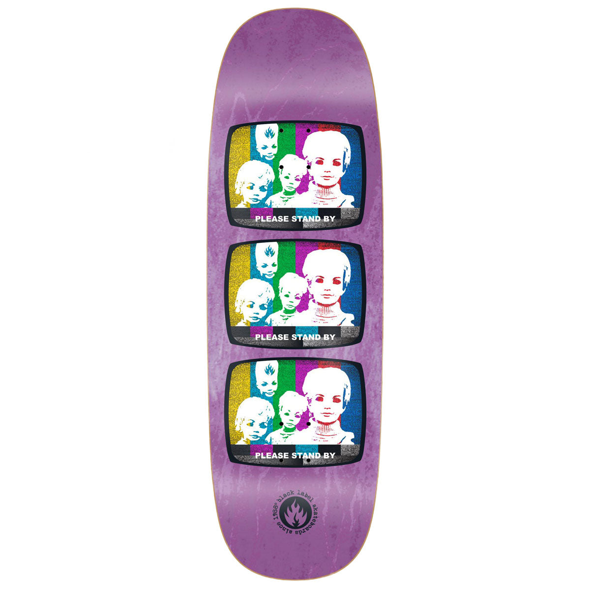Black Label Stand By Jumbotron Shape Skateboard Deck - Assorted