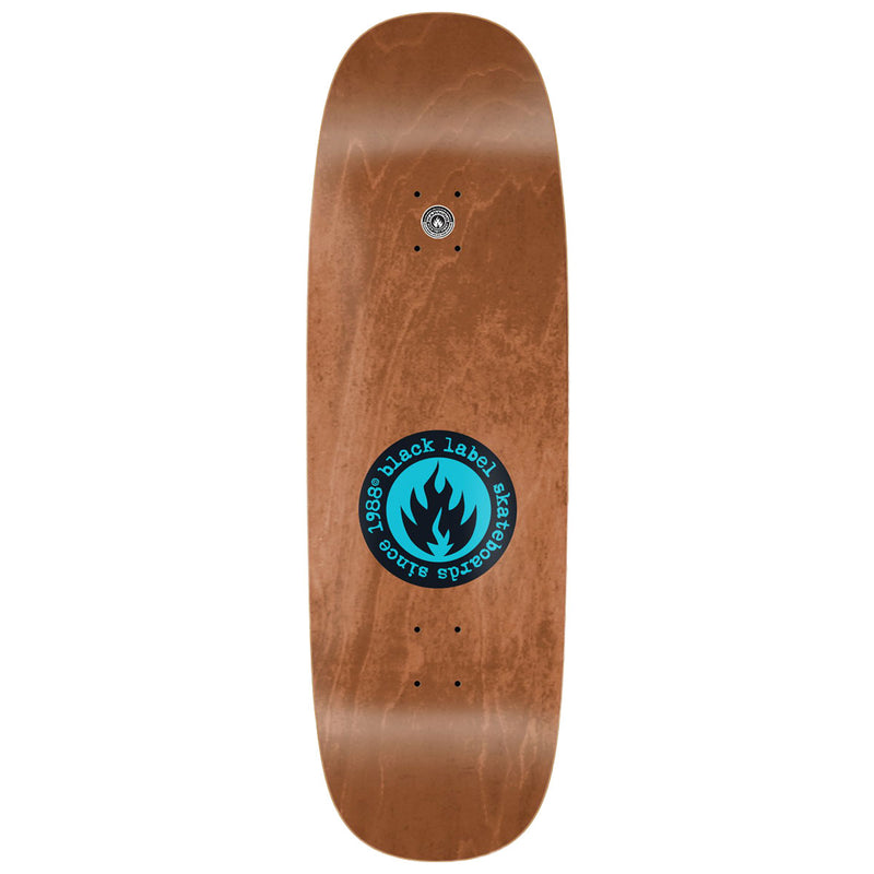 Black Label Stand By Jumbotron Shape Skateboard Deck - Assorted Stains - 10.00