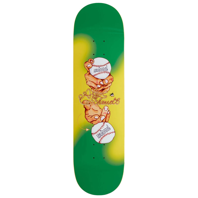 WKND Slurve Alex Schmidt WB Skateboard Deck - Green - 7.75