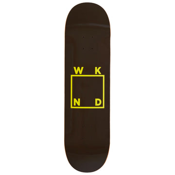 WKND Logo MC Skateboard Deck - Brown/Yellow - 8.50