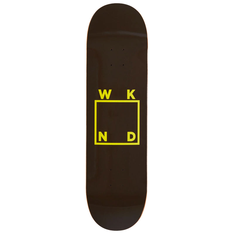 WKND Logo MC Skateboard Deck - Brown/Yellow - 8.50