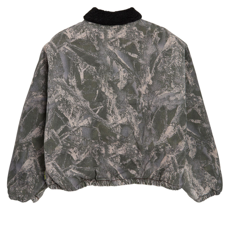 WKND Sherpa Lined Denim Jacket - Printed Camo Denim