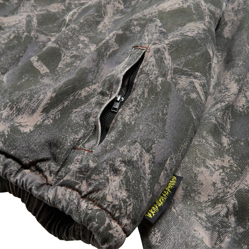 WKND Sherpa Lined Denim Jacket - Printed Camo Denim