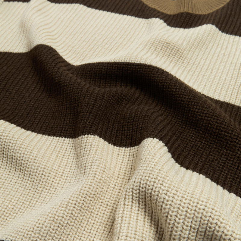 WKND Stripes Knit Sweater - Brown/Beige