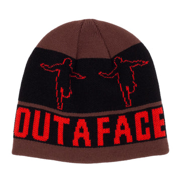 Hockey Eyes Without A Face Beanie - Brown