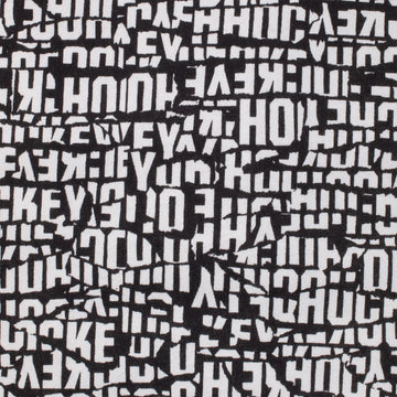 Hockey Torn Zip Hoodie - Black