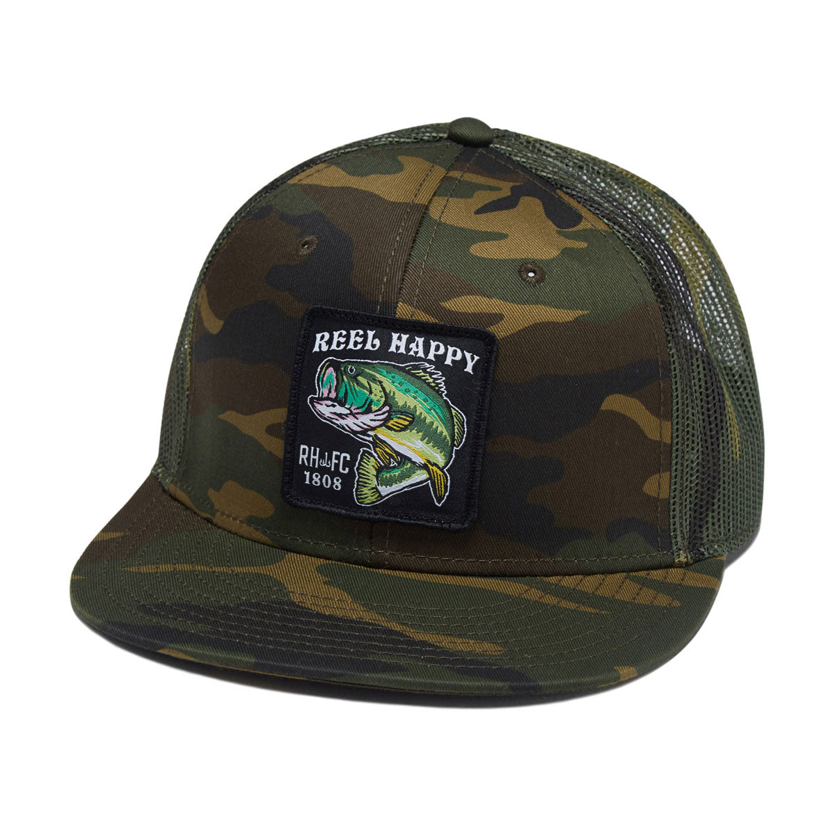 Reel Happy Large Marge Trucker Hat - Camo image 1