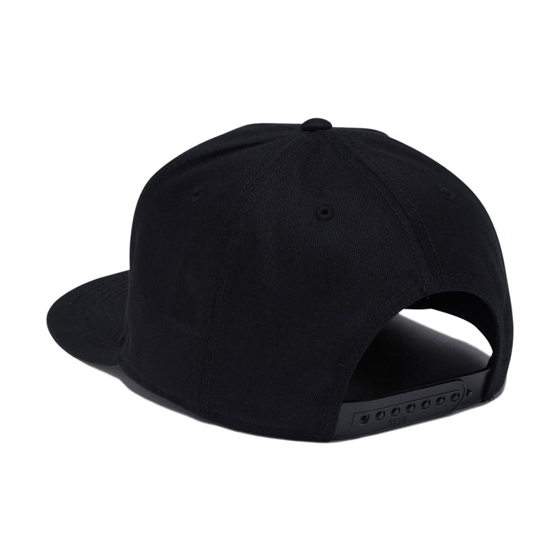 Reel Happy Yellowtail Snapback Hat - Black