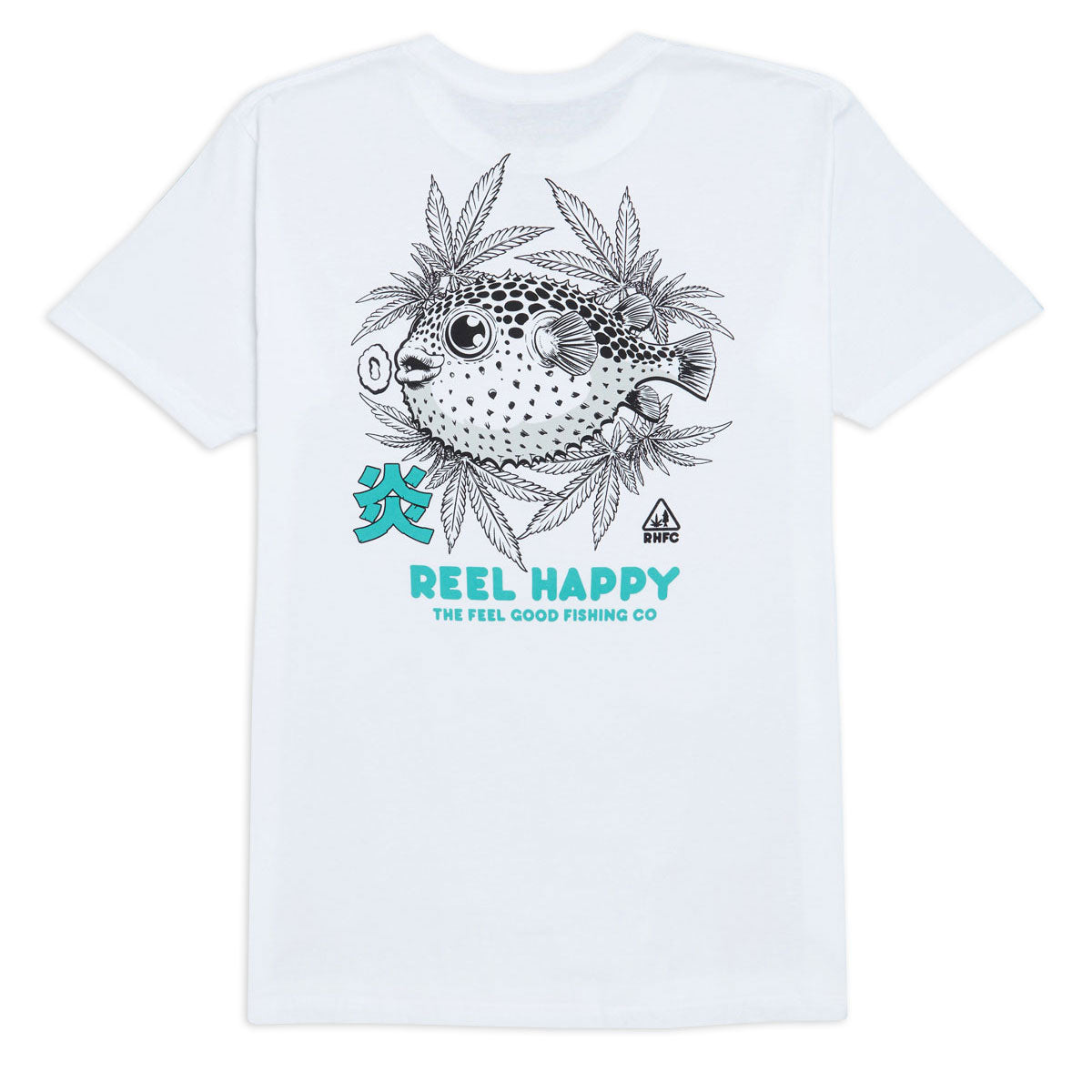 Reel Happy Puff Puff Blaze T-Shirt - White image 1