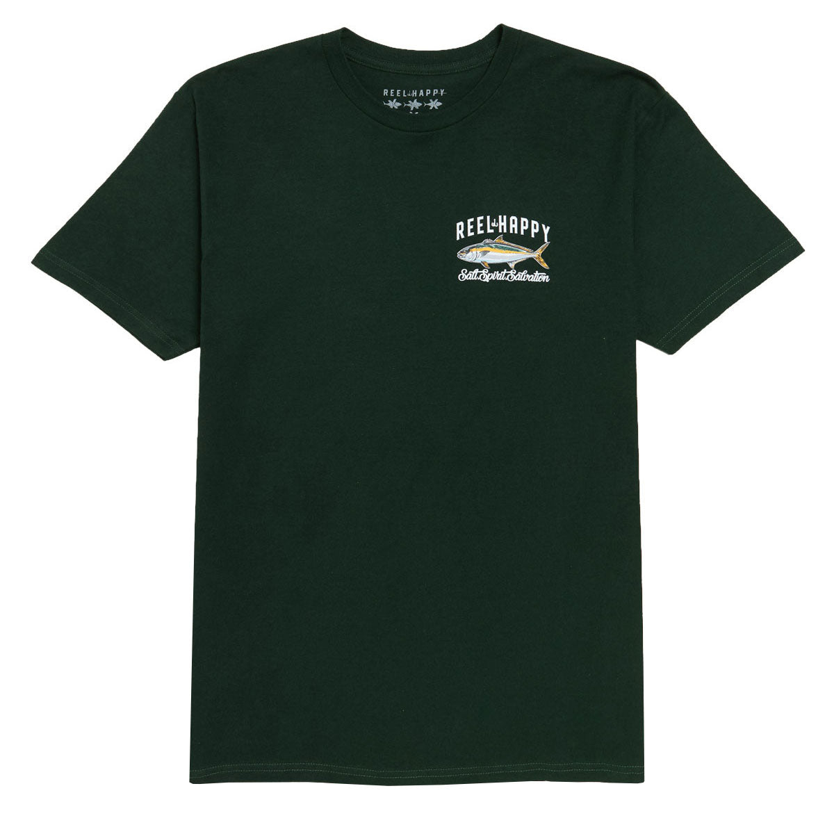 Reel Happy Buri T-Shirt - Forest Green image 2