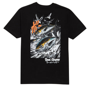 Reel Happy Boiler T-Shirt - Black