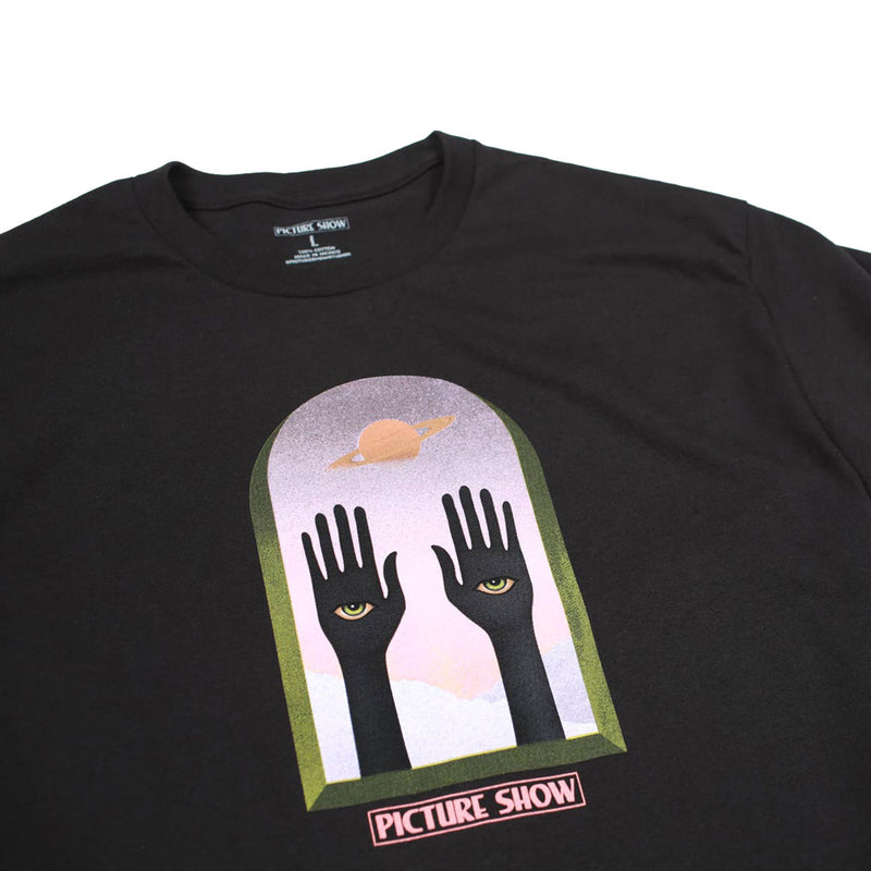 Picture Show Saturn T-Shirt - Black