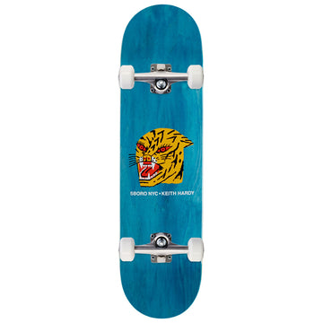 5Boro Keith Hardy Pro Skateboard Complete - Blue Stain - 8.25