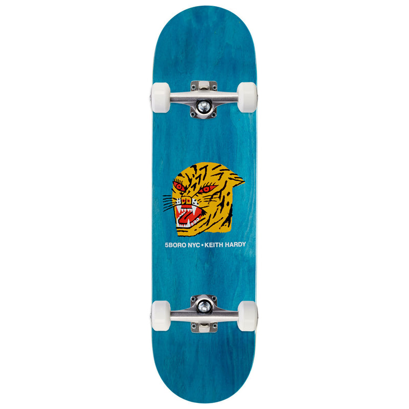 5Boro Keith Hardy Pro Skateboard Complete - Blue Stain - 8.50