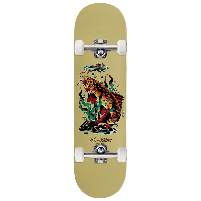 5Boro Fish Bronx Trout Skateboard Complete - 8.50