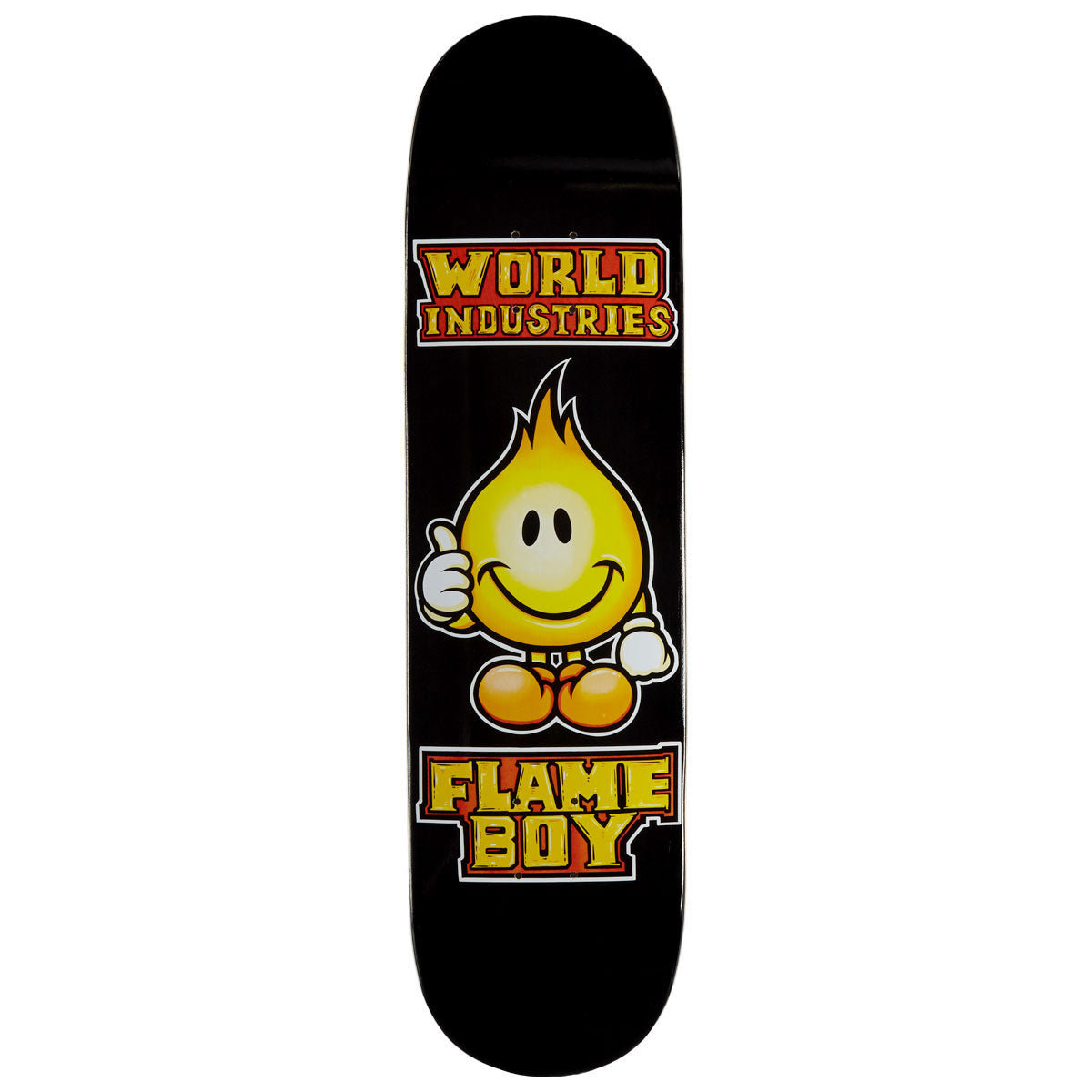 World Industries Solid Gold Flame Boy Skateboard Deck - 8.10
