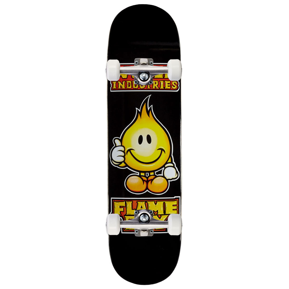 World Industries Solid Gold Flame Boy Skateboard Complete - 8.10