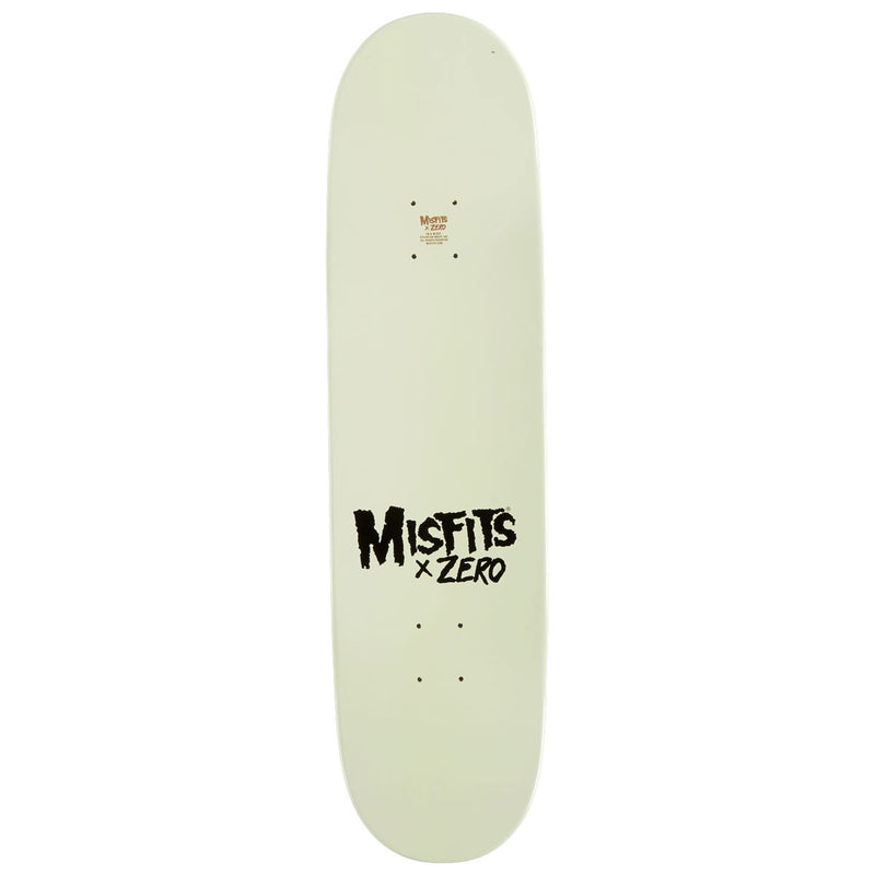 Zero x Misfits Fiend Skull Skateboard Complete - GITD - 8.50