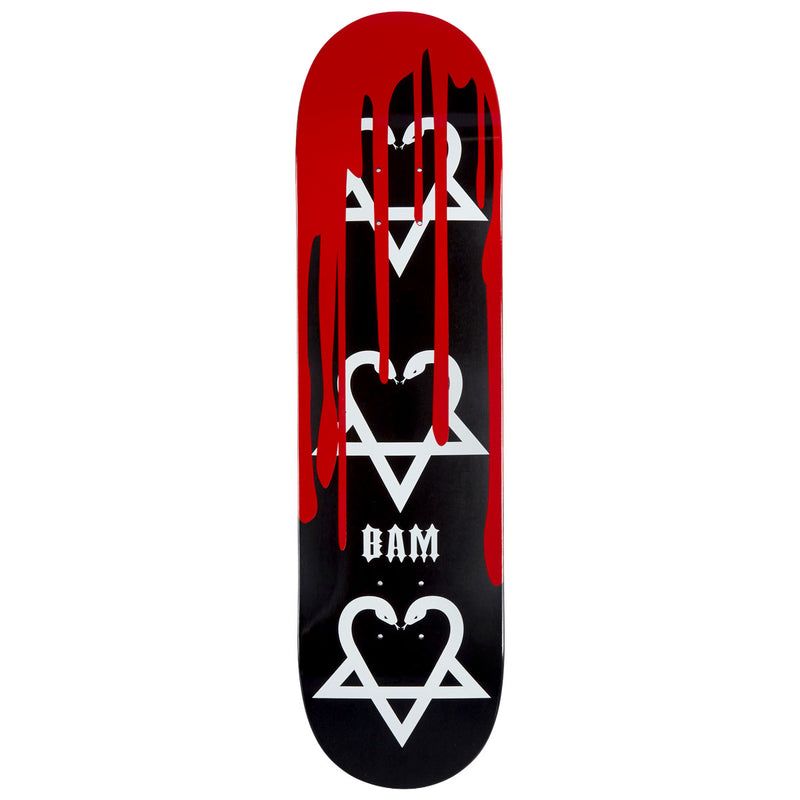 Zero x Bam Snake-A-Gram Blood Skateboard Deck - Black - 8.25