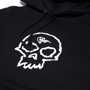 Zero x Bam Single Skull Hoodie - Black