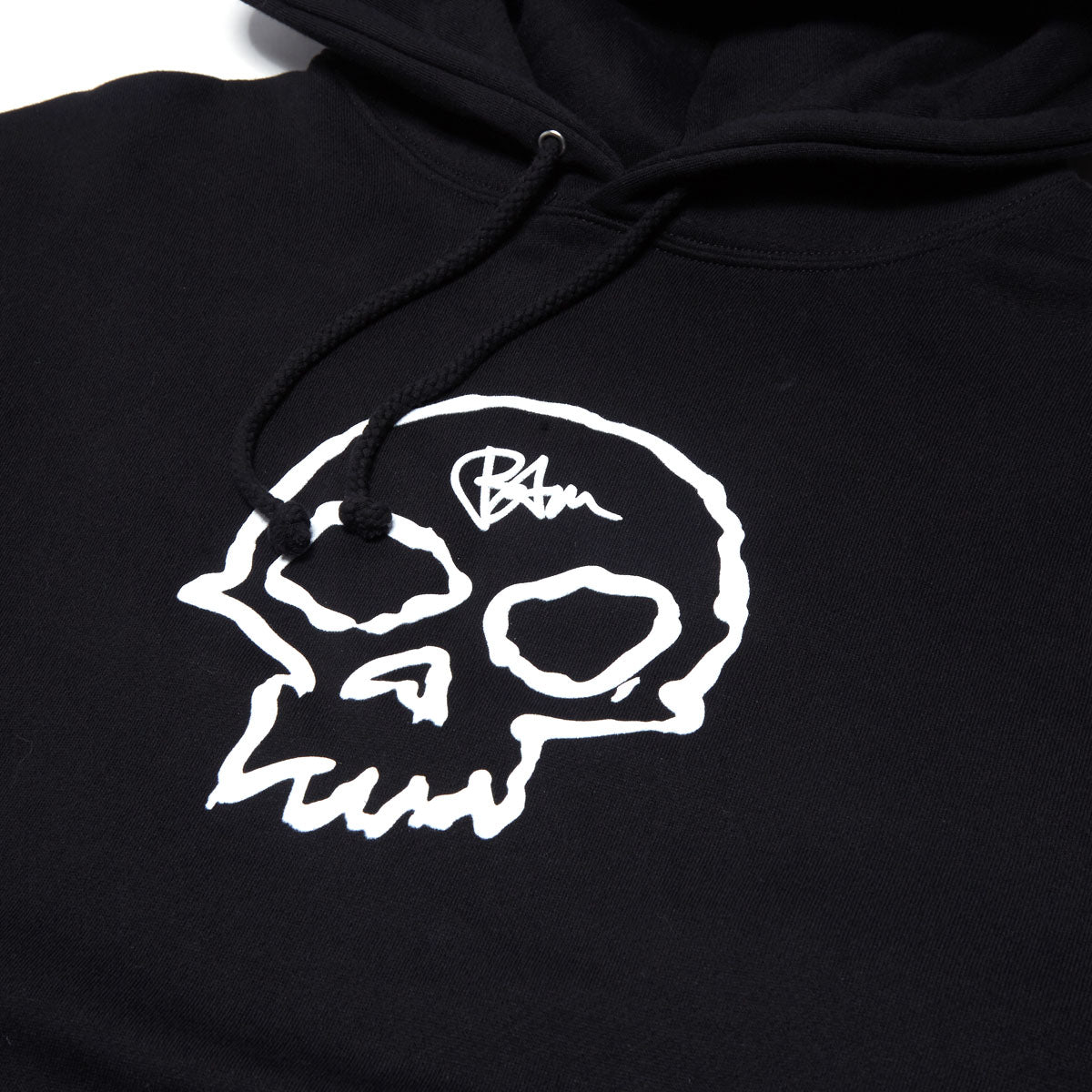 Zero x Bam Single Skull Hoodie - Black