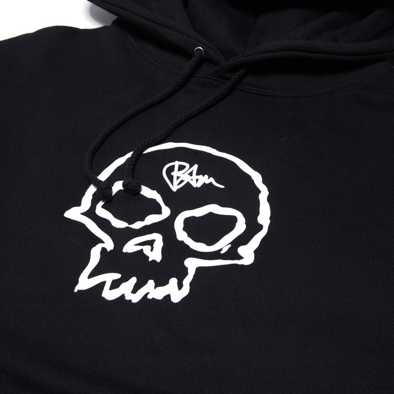 Zero x Bam Single Skull Hoodie - Black