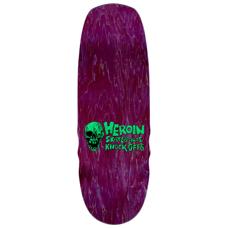 Heroin Swampy Knock Off Skateboard Deck - 10.60