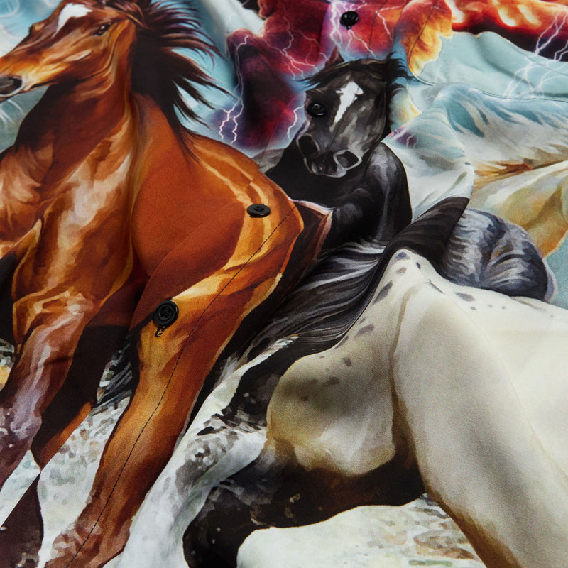 Deathwish Post Modern Button Up Shirt - Multi