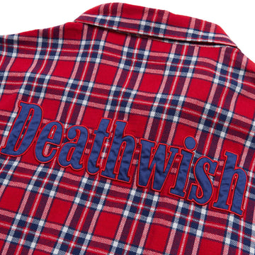 Deathwish Classic Flannel Shirt - Red/Blue