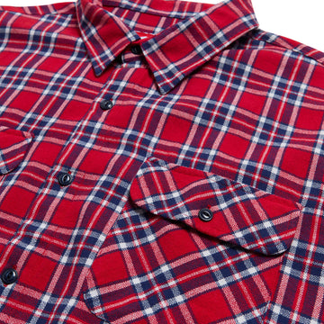 Deathwish Classic Flannel Shirt - Red/Blue