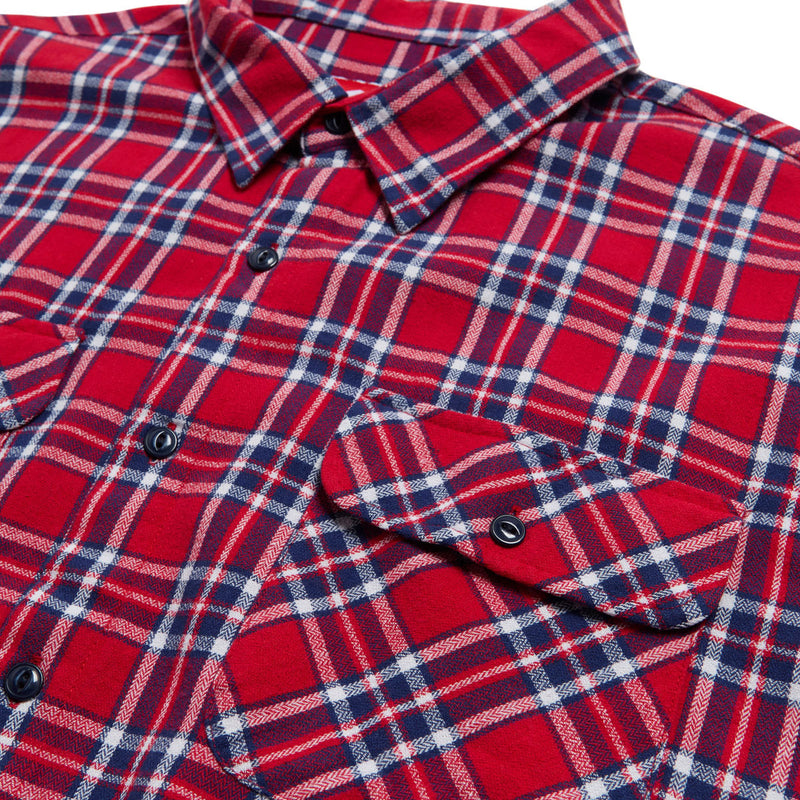 Deathwish Classic Flannel Shirt - Red/Blue