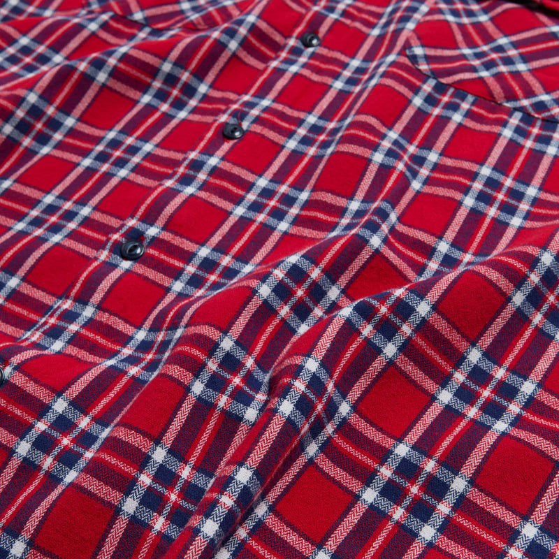Deathwish Classic Flannel Shirt - Red/Blue