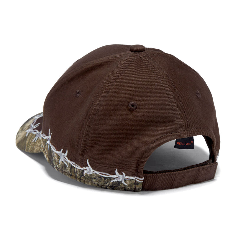 Deathwish Deathspray Barbed Wire 6 Panel Hat - Brown