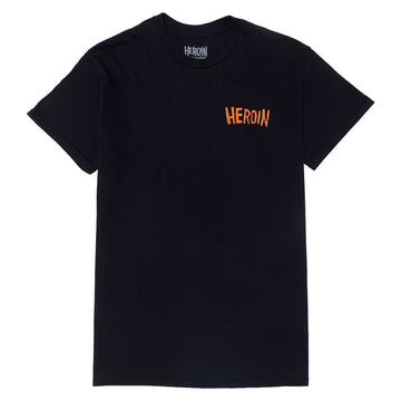 Heroin King Croc T-Shirt - Black