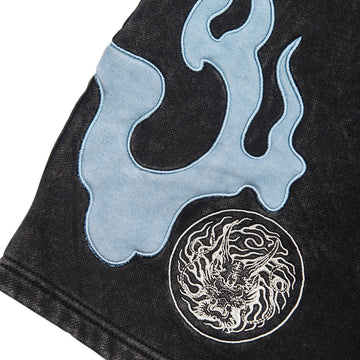 DGK Storm Fleece Shorts - Washed Black