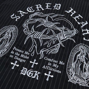 DGK Sagrado Work Shirt - Black Pinstripe