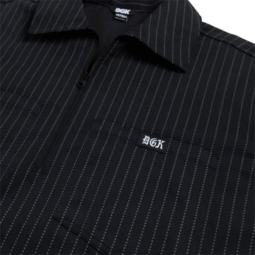 DGK Sagrado Work Shirt - Black Pinstripe