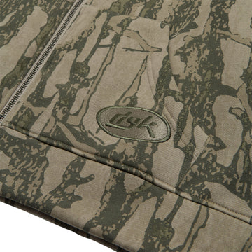 DGK Cortex Zip Up Hoodie - Bark Camo
