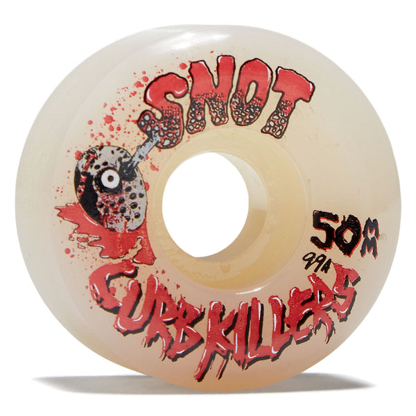 SNOT スノット　ウィール　53mm 99A スケートボード　スケボー Snot Curb Killers 99a Skateboard Wheels - White - 50mm – CCS